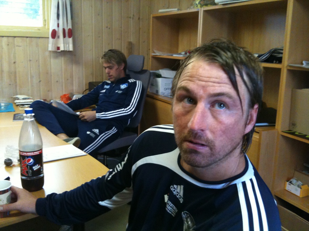 Bjørn-Vegard Løvik og Knut Øyvind Hoem (Foto: Asbjørn Vik)