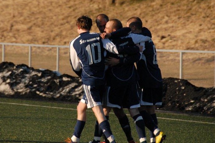 Feiring etter skåring mot CFK.