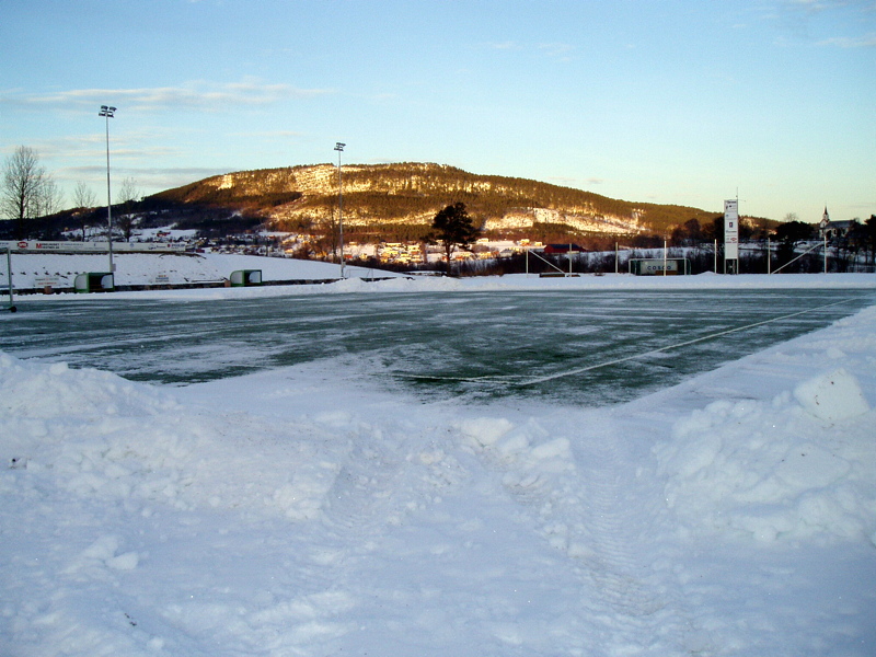 Parken blir brøytet (arkivfoto)