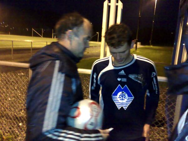 Sylte og Connor etter kampen Sylte og Connor etter kampen